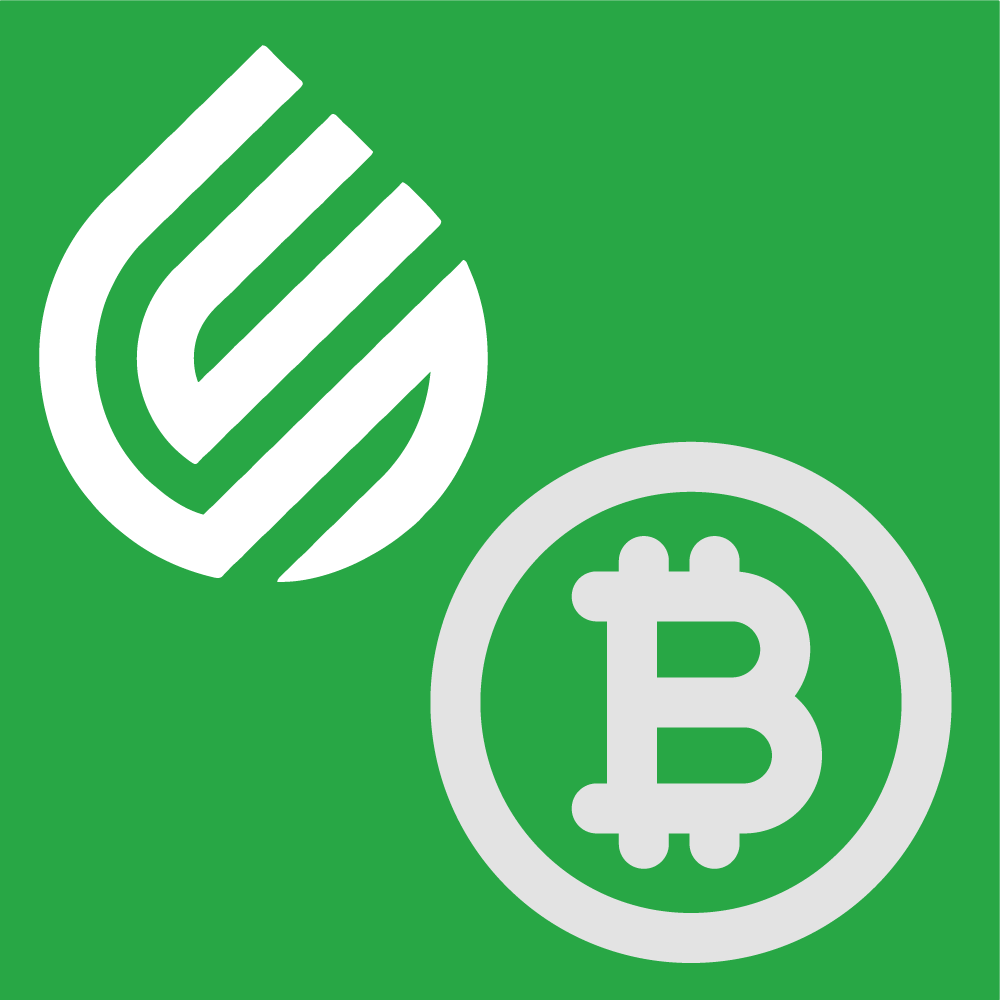 ShieldClimb Crypto Payment Gateway logo on a green background, featuring the Bitcoin logo, representing seamless WooCommerce cryptocurrency transactions for online stores.