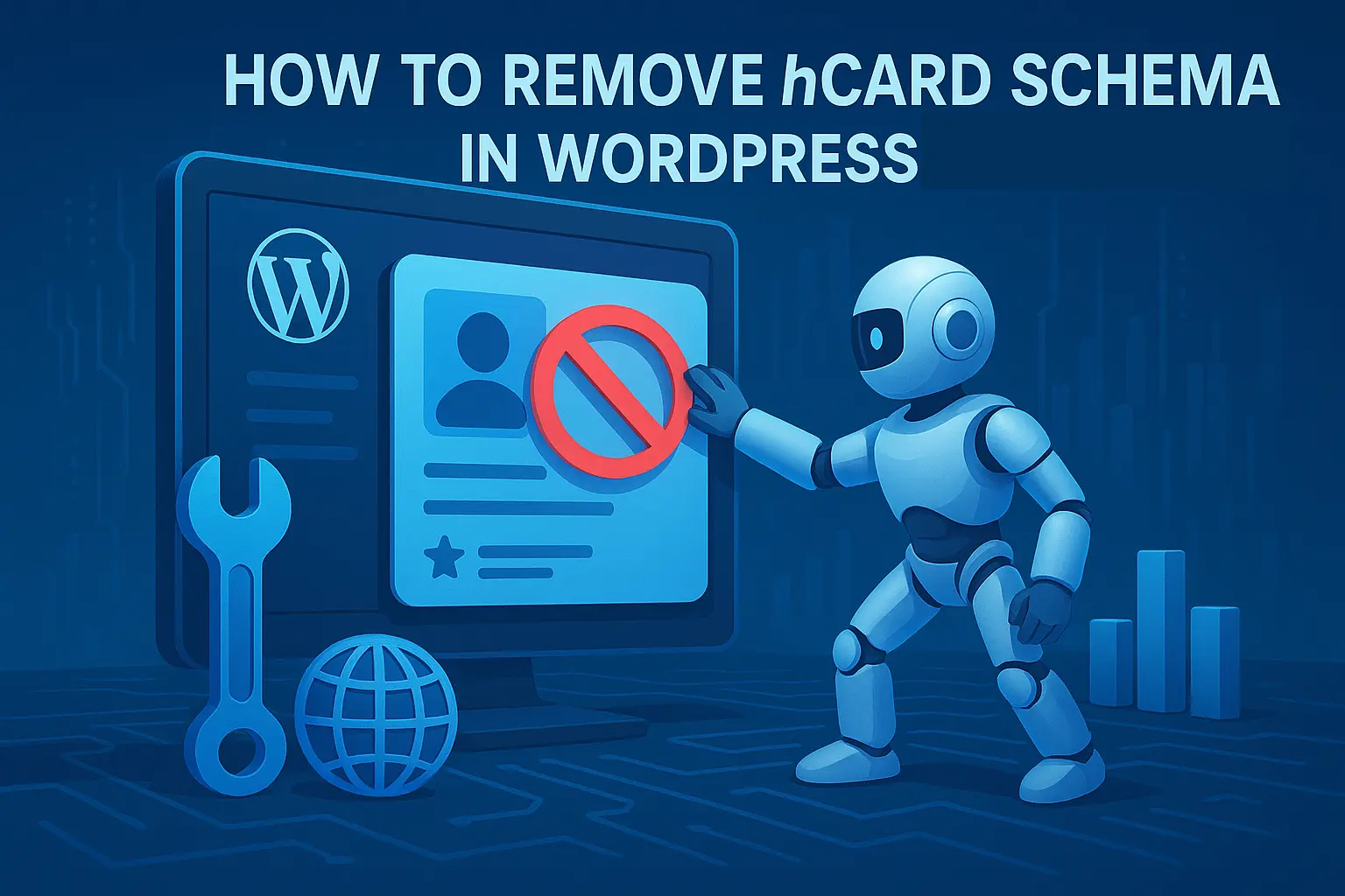 how to Remove hCard Schema in WordPress blog post photo